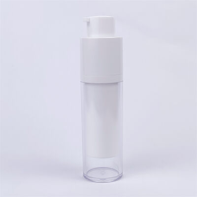 Cosmetic Luxury AS Airless Pump Bottle 15ml 30ml 50ml White Double Wall Airless Serum Bottle với chai băng