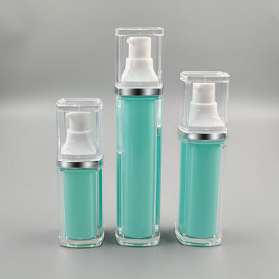 Bán chạy xưởng sỉ chất lượng cao chai chân không vuông 2 lớp 15ml 30ml 50ml cho chăm sóc cá nhân