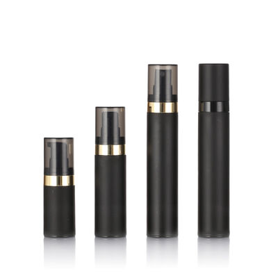 Chất lượng hàng đầu chai không khí màu đen 15ml 30ml 50ml chai mỹ phẩm không khí nhựa PP