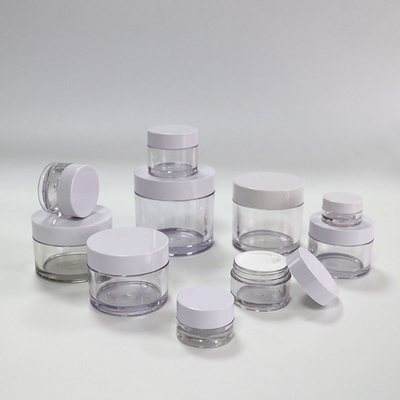Lọ mỹ phẩm bằng nhựa cấp thực phẩm, lọ kem PETG 2Oz 4Oz với vít nhựa