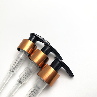 Bơm kem dưỡng da bằng nhôm chải sang trọng cho kem mỹ phẩm 24mm 28mm