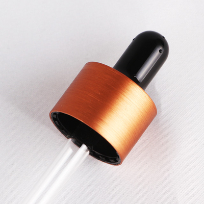 Nắp ống nhỏ giọt bằng nhôm chải 18mm cho chai tinh dầu 18/410