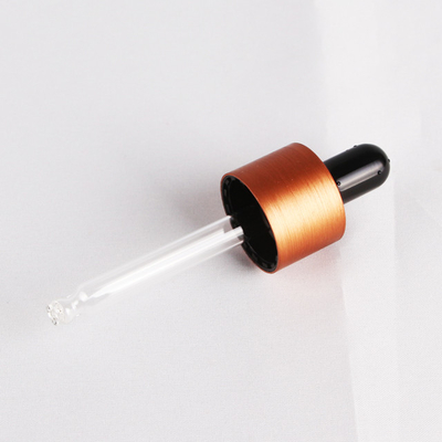 Nắp ống nhỏ giọt bằng nhôm chải 18mm cho chai tinh dầu 18/410