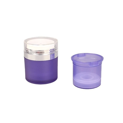 Có thể bơm lại đôi tường tròn Airless Pump Jar Jar bao bì kem acrylic
