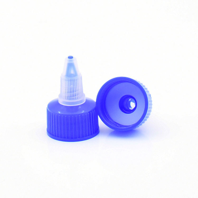 24/410 Nắp phân phối chất lỏng bằng nhựa Blue Twist Mở Đóng