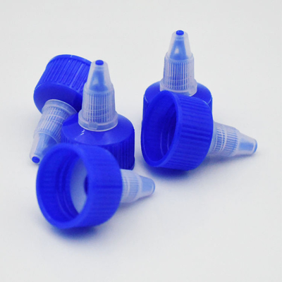 24/410 Nắp phân phối chất lỏng bằng nhựa Blue Twist Mở Đóng