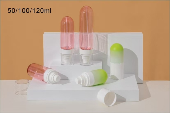 Chăm sóc cá nhân rỗng hộp xịt mỹ phẩm nhựa đảo ngược 50ml 100ml Và 120ml với niêm phong tay nóng và niêm phong tia cực tím