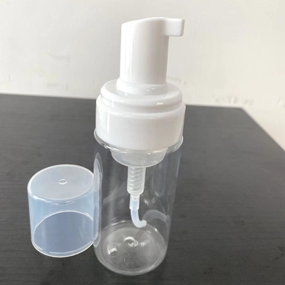 chai PET tự nhiên 100ml với bơm bọt cho giày sạch và dầu gội cơ thể