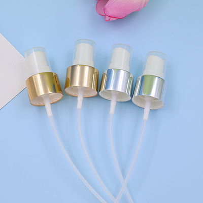 24/ 410 vàng / trắng bóng mượt nhôm bơm xịt sương mù mịn 0.12cc đầu ra