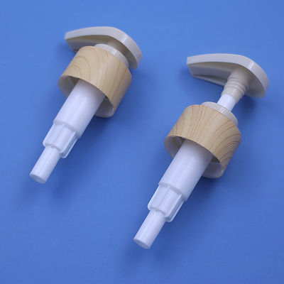 Không tràn nước chuyển đổi in gỗ nhựa cuộn bơm mỹ phẩm Dispenser Shampoo Lotion Dispenser