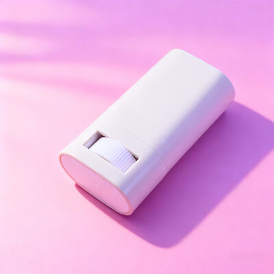 Bao bì thanh khử mùi dạng vặn 15g 20g hình bầu dục phẳng tùy chỉnh, có thể nạp lại, bao bì khử mùi cơ thể, kem chống nắng, tuýp đựng