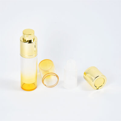 Cosmetic Luxury AS Airless Pump Bottle 15ml 30ml 50ml White Double Wall Airless Serum Bottle với chai băng