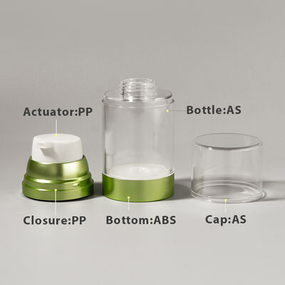 Nhà máy bán buôn sang trọng 100ml 150ml 120ml ABS AS không khí máy bơm chai với màu mờ sáng UV thủ công