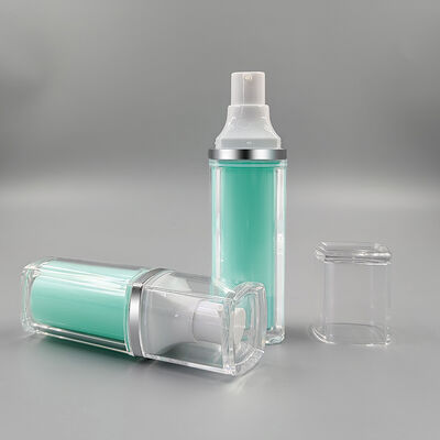 Bán chạy xưởng sỉ chất lượng cao chai chân không vuông 2 lớp 15ml 30ml 50ml cho chăm sóc cá nhân