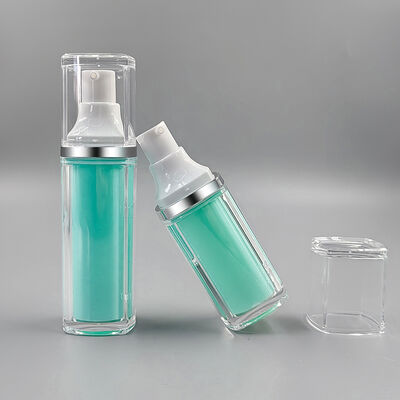 Bán chạy xưởng sỉ chất lượng cao chai chân không vuông 2 lớp 15ml 30ml 50ml cho chăm sóc cá nhân