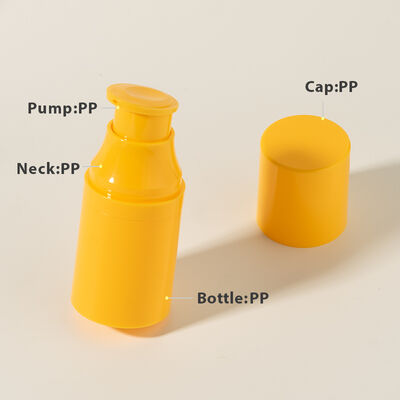 Factory Wholesale Custom Luxury 30ml 50ml 80ml 120ml PP Airless Pump Plastic Bottles Set for Personal Skin Care Face/ Eye Cream