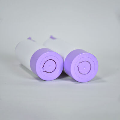 Nhãn nhãn riêng tái chế 15ml 30ml 50ml hình tròn Custom màu hồng tím màu không khí ABS Lotion chai cho bao bì chăm sóc da