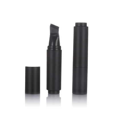 Chai chăm sóc da không có không khí màu đen Chai 20ml bằng nhựa không có không khí có đầu cọ
