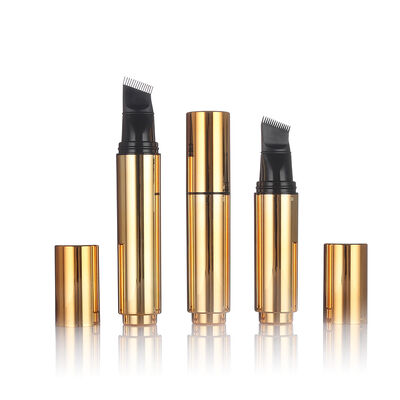 Chai chăm sóc da không có không khí màu đen Chai 20ml bằng nhựa không có không khí có đầu cọ