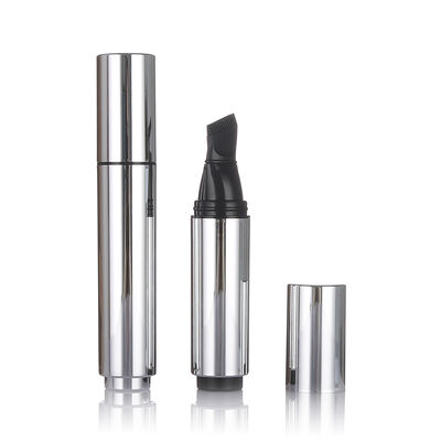 Chai chăm sóc da không có không khí màu đen Chai 20ml bằng nhựa không có không khí có đầu cọ