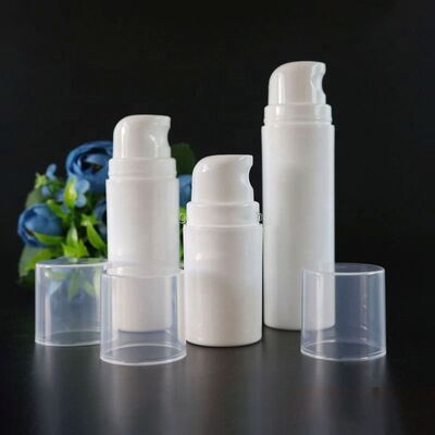 Bao bì mỹ phẩm màu trắng độc đáo 50ml chai nhựa tròn không khí