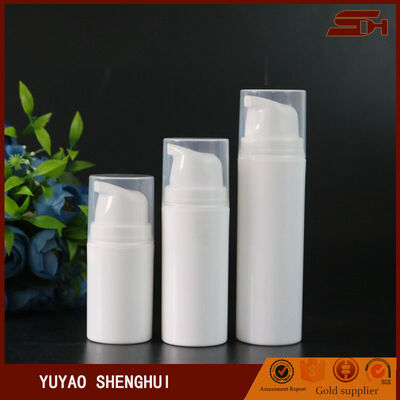 Bao bì mỹ phẩm màu trắng độc đáo 50ml chai nhựa tròn không khí