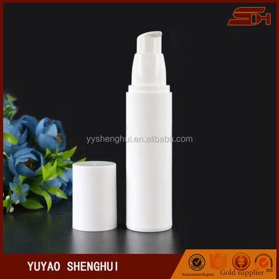 Bao bì mỹ phẩm màu trắng độc đáo 50ml chai nhựa tròn không khí