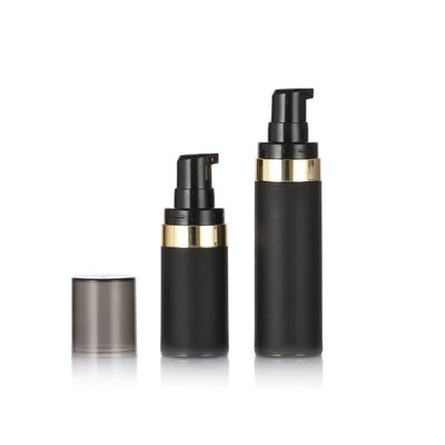 Chất lượng hàng đầu chai không khí màu đen 15ml 30ml 50ml chai mỹ phẩm không khí nhựa PP