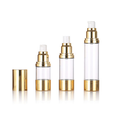 Đề nghị 15ml 30ml 50ml Slim Pump không khí chai cho bảo quản da bao bì với màn hình in kem & huyết thanh