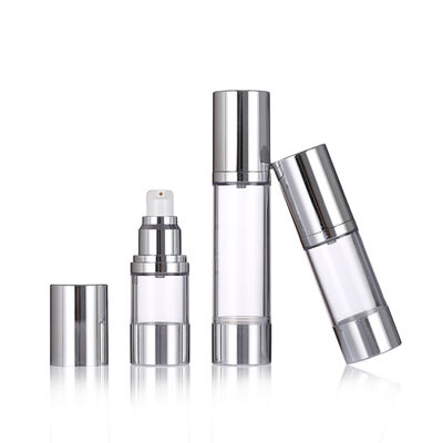 Đề nghị 15ml 30ml 50ml Slim Pump không khí chai cho bảo quản da bao bì với màn hình in kem & huyết thanh
