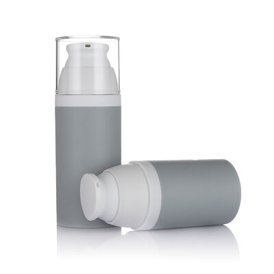 Màu xám Chai bơm không có không khí 80ml 3 kích cỡ Chai nhựa không có không khí tùy chọn dành cho mỹ phẩm