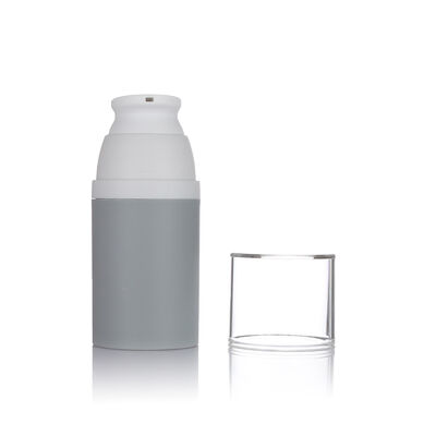 Màu xám Chai bơm không có không khí 80ml 3 kích cỡ Chai nhựa không có không khí tùy chọn dành cho mỹ phẩm