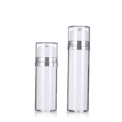 Bia màu trắng không khí nước kem chai với máy bơm 80ml 120ml Luxury nước kem chai
