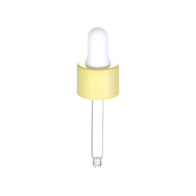 Vặn trên Pipet nhỏ giọt thủy tinh mỹ phẩm có nắp nhôm mịn