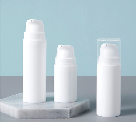 Chai bơm không khí rỗng màu trắng, Hộp đựng bao bì mỹ phẩm 15ml 30ml 50ml