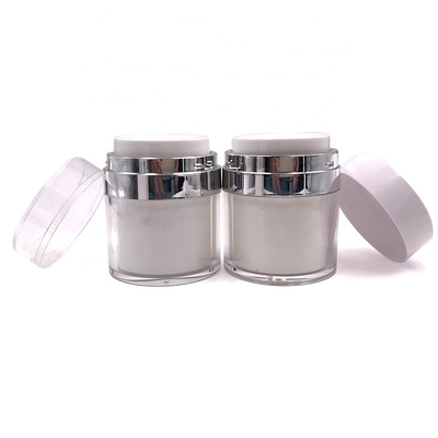 Hũ kem bơm không khí 1oz 4oz, Hũ mỹ phẩm acrylic cho bao bì chăm sóc da