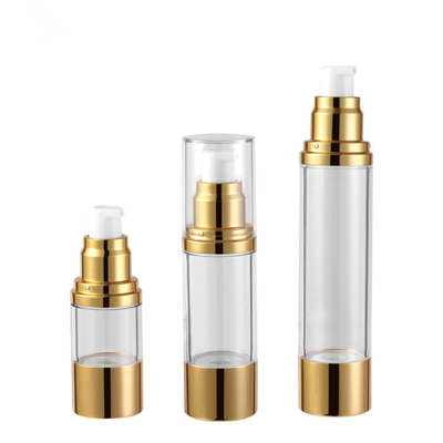 15ml 30ml 50ml Chai bơm không khí cho mỹ phẩm ABS AS vật liệu phèn