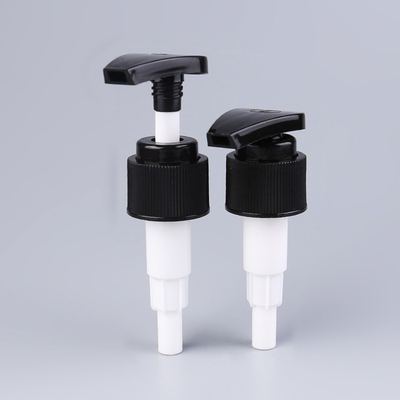 Máy bơm nước hoa hồng dạng trục vít có gân Đen 24/410 Liều lượng 4cc Vật liệu nhựa PP
