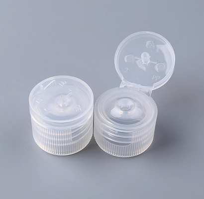Nắp chai mỹ phẩm vít có gân trong suốt 20/410 24/410
