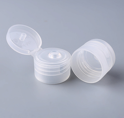 Nắp chai mỹ phẩm vít có gân trong suốt 20/410 24/410
