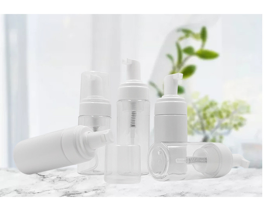 Chai nhựa đựng mỹ phẩm 43mm, Chai bơm bọt xà phòng lỏng 100ml 150ml