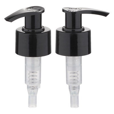 Bơm phân phối kem dưỡng da 28mm màu đen 28/410 với khóa trái phải mượt mà
