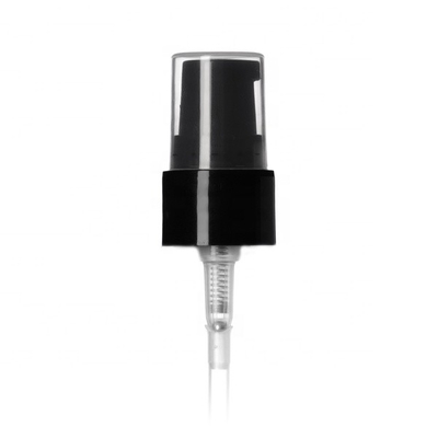 Bơm xử lý nhựa trơn màu đen Top 20-410 OEM ODM cho chai tròn 1oz
