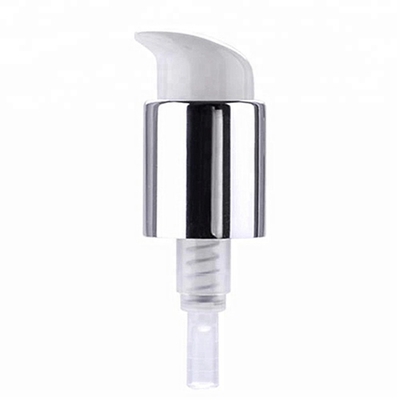 Bơm phân phối kem dưỡng da bằng nhôm bạc, bơm chai mỹ phẩm 24/410
