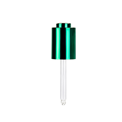 18mm Mỹ phẩm nhỏ giọt thủy tinh nhỏ giọt hình tròn với nút đẩy tre